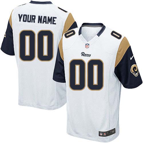 Nike Los Angeles Rams Customized White Stitched Youth NFL Jersey